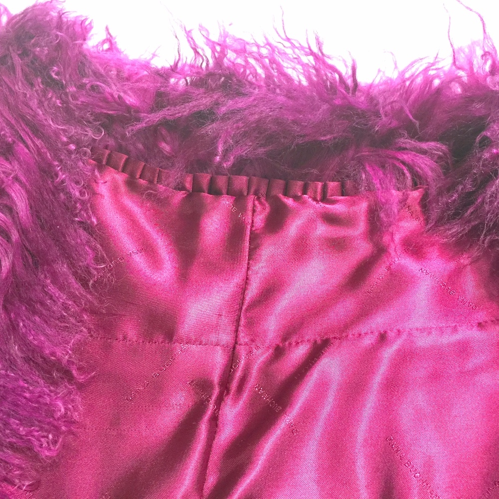 Dana Buchman Curley Lamb Women's Fur Shrug